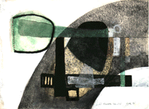 Portrait des Autors, Gouache 1996, 12 x 16 cm